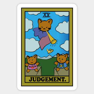 TAROT CARDS | JUDGEMENT. | CAT Sticker